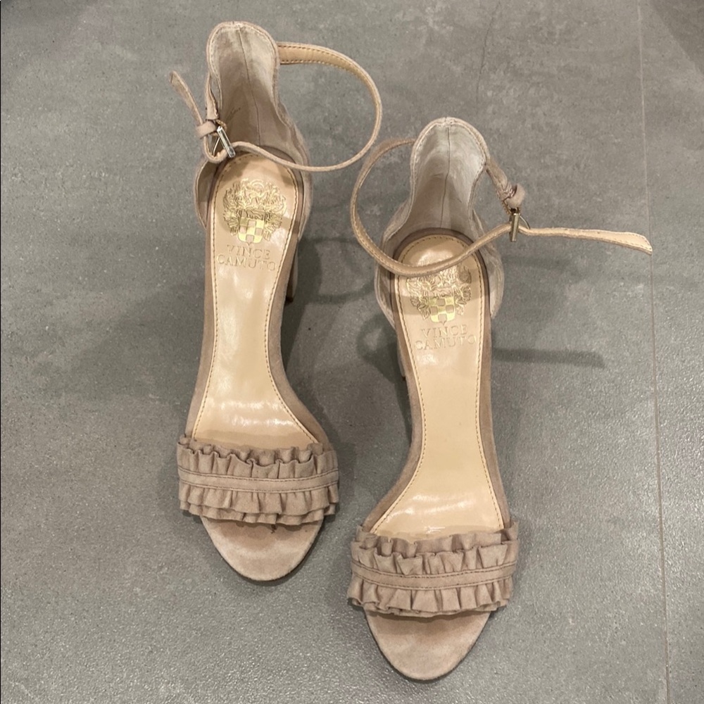 Women's Beige Ankle Strap Sandals